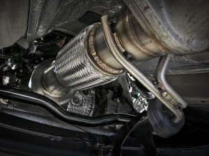 Hyundai Elantra Performance Exhaust - aFe - Twisted Steel SS304, Downpipe 2.5in w/Cat - `17-`19