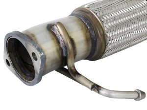Hyundai Elantra Performance Exhaust - aFe - Twisted Steel SS304, Downpipe 2.5in w/Cat - `17-`19