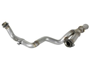 Jeep Wrangler Performance Exhaust - aFe - Twisted Steel Y-Pipe 2-1/4in 409 SS - `18-`25