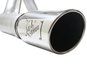 Ford F-150 Performance Exhaust - aFe - Atlas Cat-Back, 4 in, Aluminized Steel, Polished Tip - Polished - `11-`14