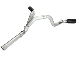 GMC Sierra Performance Exhaust - aFe - ATLAS Dual DPF-Back - Black - `11-`15