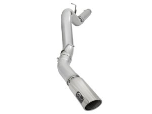 Chevrolet Silverado Performance Exhaust - aFe - DPF Back, Atlas, Aluminized Steel - Polished - `16-`17