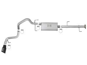 Toyota FJ Cruiser Performance Exhaust - aFe - Scorpion 2-1/2in Aluminized Steel Cat-Back - Black - `07-`17