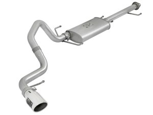 Toyota FJ Cruiser Performance Exhaust - aFe - Scorpion 2-1/2in Alum Steel Cat-Back with 4-1/2 inch Polished Tips - Polished - `07-`17