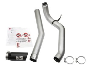 Nissan Titan XD Performance Exhaust - aFe - ATLAS 4 IN Aluminized Steel DPF-Back - Black - `16-`19