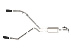 Ram 1500 Performance Exhaust - aFe - Gemini XV Cat-Back w/ Cut-Out - Black - `19-`21