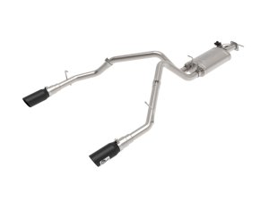 Ram 1500 Performance Exhaust - aFe - Gemini XV Cat-Back w/ Cut-Out - Black - `19-`21