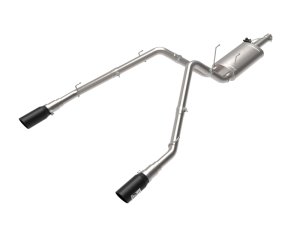 RAM 1500 Classic Performance Exhaust - aFe - Gemini XV Cat Back - Black - `19-`24