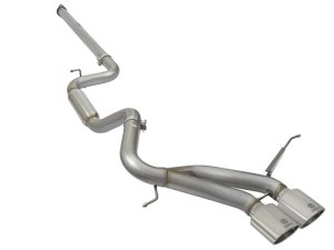 Ford Focus Performance Exhaust - aFe - Takeda 3in 304 SS Cat-Back - Polished - `13-`17
