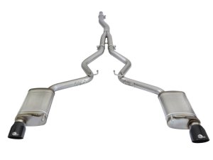Ford Mustang Performance Exhaust - aFe - MACH Force-Xp Cat Back - Black - `15-`16