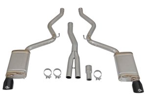 Ford Mustang Performance Exhaust - aFe - MACH Force-Xp Cat Back - Black - `15-`16