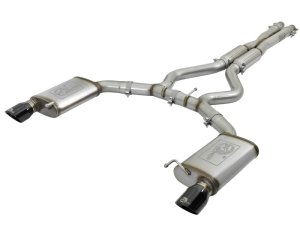 Ford Mustang Performance Exhaust - aFe - MACH Force-Xp Cat-Back - Black - `15-`17