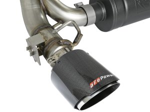 Ford Focus RS Performance Exhaust - aFe - Cat Back, Carbon Fiber Tips - `16-`18