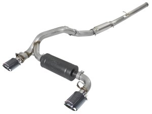 Ford Focus RS Performance Exhaust - aFe - Cat Back, Carbon Fiber Tips - `16-`18