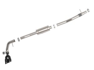 Ford Ranger Performance Exhaust - Side Exit - aFe - Rebel Series 3in 304 SS Cat-Back w/ Black Tips - Black - `19-`22