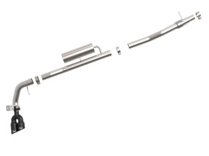 Ford Ranger Performance Exhaust - Side Exit - aFe - Rebel Series Cat-Back - Black - `19-`20