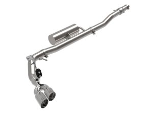 Ford Ranger Performance Exhaust - Side Exit - aFe - Rebel Series, Cat Back - Polished - `19-`23