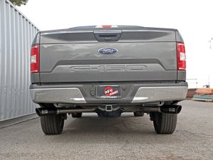 Ford F-150 Performance Exhaust - aFe - Gemini XV Cat Back with Electronically Controlled Valve - Black - `15-`20