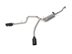 Ford F-150 Performance Exhaust - aFe - Gemini XV Cat Back with Electronically Controlled Valve - Black - `15-`20