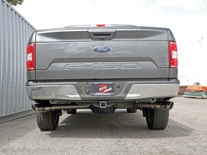 Ford F-150 Performance Exhaust - aFe - Cat Back, Gemini XV, 3in 304 Stainless Steel, Dual 4-1/2