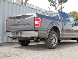 Ford F-150 Performance Exhaust - aFe - Cat Back, Gemini XV, 3in 304 Stainless Steel, Dual 4-1/2