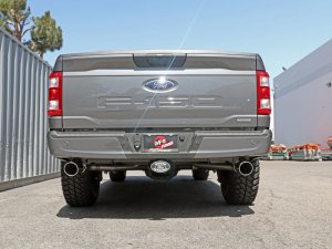 Ford F-150 Performance Exhaust - aFe - Vulcan Series 3 IN 304SS Cat-Back, Dual Rear Exit - Polished - `21-`25