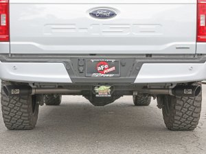 Ford F-150 Performance Exhaust - aFe - Gemini XV Cat Back - Black - `21-`25