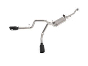 Ford F-150 Performance Exhaust - aFe - Gemini XV Cat Back - Black - `21-`25