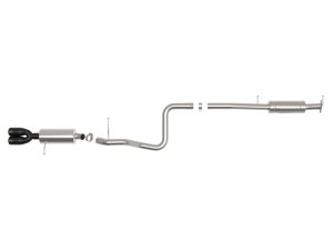 Ford Fiesta Performance Exhaust - aFe - Cat Back - Black - `14-`19