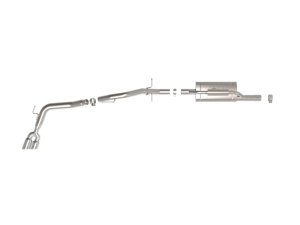 Ford Ranger Performance Exhaust - aFe - Vulcan Series Cat Back - Polished - `24-`25