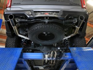 Ford F-150 Raptor Performance Exhaust - aFe - Vulcan Series 3 IN to 3-1/2 IN Stainless Steel Cat-Back - Black - `21-`25 Ford F-150 Raptor Performance Exhaust - aFe - Vulcan Series 3 IN to 3-1/2 IN Stainless Steel Cat-Back - Black - `21-`25