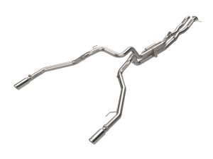 Ford Ranger Raptor Performance Exhaust - aFe - Vulcan Series 3 IN 304 Stainless Steel Cat-Back - Polished - `24-`25