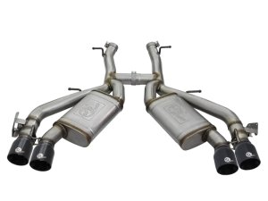 Chevrolet Camaro Performance Exhaust - aFe - MACH Force-Xp Axle-Back with Dual Exhaust (NPP) and Black Tips - Black - `16-`17