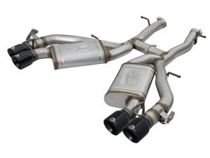 Chevrolet Camaro Performance Exhaust - aFe - MACH Force-Xp Axle-Back with Dual Exhaust (NPP) and Black Tips - Black - `16-`17