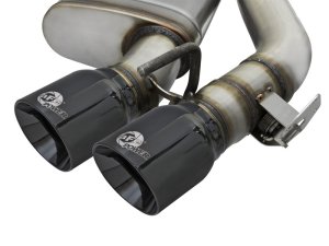 Chevrolet Camaro Performance Exhaust - aFe - MACH Force-Xp Axle-Back with Dual Exhaust (NPP) and Black Tips - Black - `16-`17