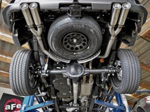 Chevrolet Silverado 1500 Performance Exhaust - aFe - Vulcan Series 304 Stainless Steel Cat-Back with Polished Tips - `19-`25