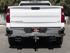 Chevrolet Silverado 1500 Performance Exhaust - aFe - Vulcan Series Cat-Back, Dual Quad Tips - Black - `19-`25