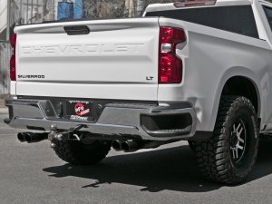 GMC Sierra 1500 Performance Exhaust - aFe - Vulcan Series Cat-Back, Dual Quad Tips - Black - `19-`25