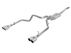 GMC Sierra 1500 Performance Exhaust - aFe - Vulcan Series Cat-Back - Polished - `19-`25