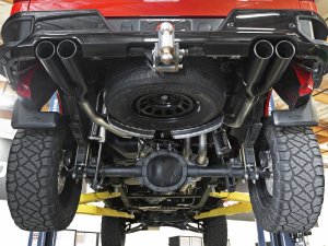 Chevrolet Silverado 1500 Performance Exhaust - aFe - Vulcan Series 3in 304 Stainless Steel Cat-Back - Black - `19-`25