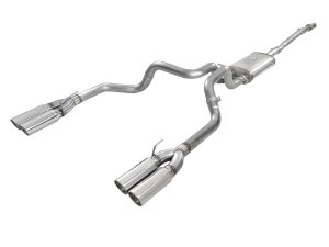 GMC Sierra 1500 Performance Exhaust - aFe - Vulcan Series Cat Back - Polished - `19-`25