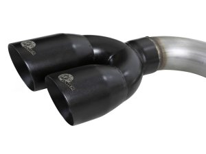 GMC Sierra 1500 Performance Exhaust - aFe - Vulcan Series Cat Back - Black - `19-`25