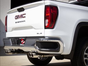 GMC Sierra 1500 Performance Exhaust - Rear - aFe - Vulcan Series 304 Stainless Steel Cat-Back w/ Polished Tips - `19-`25
