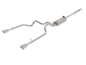 Chevrolet Silverado 1500 Performance Exhaust - aFe - Cat Back, Gemini XV, 304 SS, Electronically Controlled Valve - Black - `19-`21