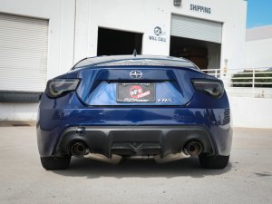 Scion FRS Performance Exhaust - Rear - aFe - Axle Back, Dual Tips, 304SS - Carbon Fiber - `13-`15