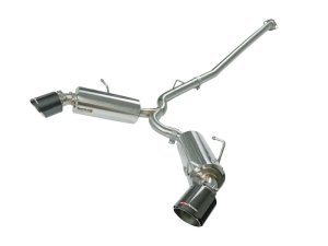 Scion FRS Performance Exhaust - Rear - aFe - Axle Back, Dual Tips, 304SS - Carbon Fiber - `13-`15