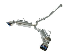 Scion FRS Performance Exhaust - aFe - Takeda Dual Cat-Back with Blue Flame Tips - Blue - `13-`15