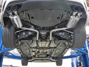 Lexus RC Performance Exhaust - aFe - Takeda Axle-Back - Blue - `16-`17