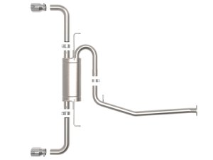Toyota RAV4 Performance Exhaust - aFe - Cat Back - Polished - `19-`24