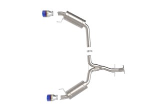Lexus IS250 Performance Exhaust - Rear - aFe - Axle Back + Blue Flame Tips - Blue - `06-`13
